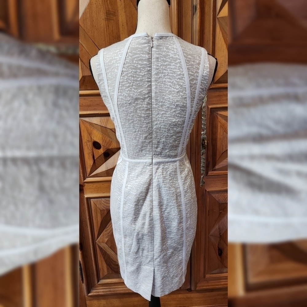 Calvin Klein Tan Sheath Dress Sz 4P - Picture 5 of 9